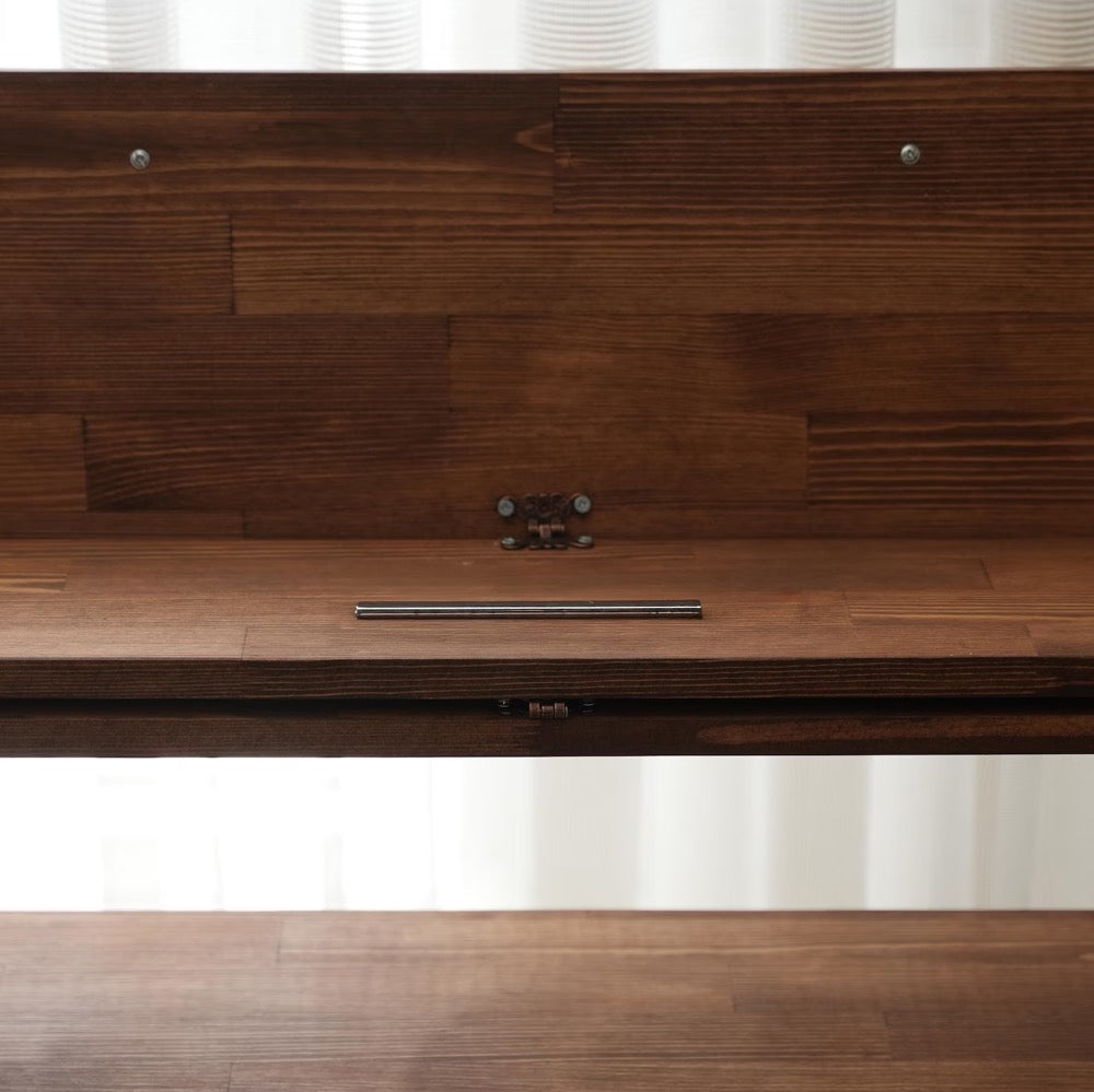 Handmade Pine Wood Piano Stand with Drawer - Modern Keyboard Stand