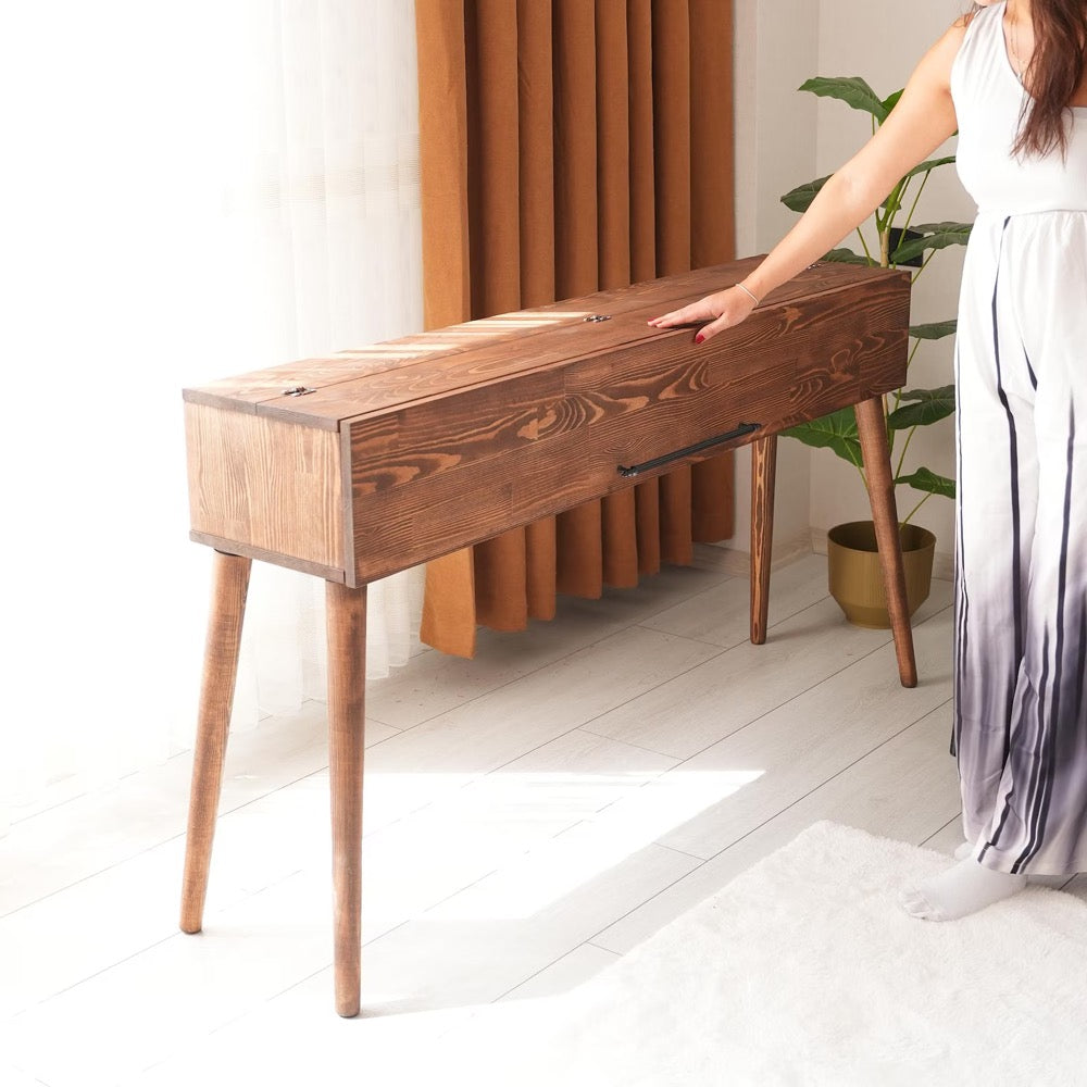 Solid Wood Piano Stand, Large Digital Keyboard Stand, Kids Piano Keyboard Table