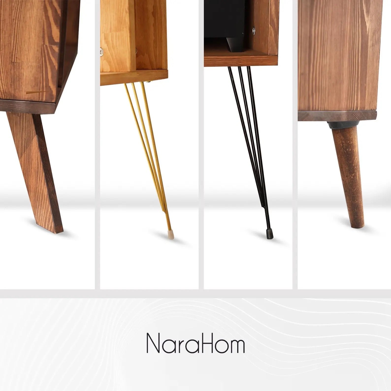 Turntable Station With Storage, Large Record Player Stand, Large Record Player Cabinet