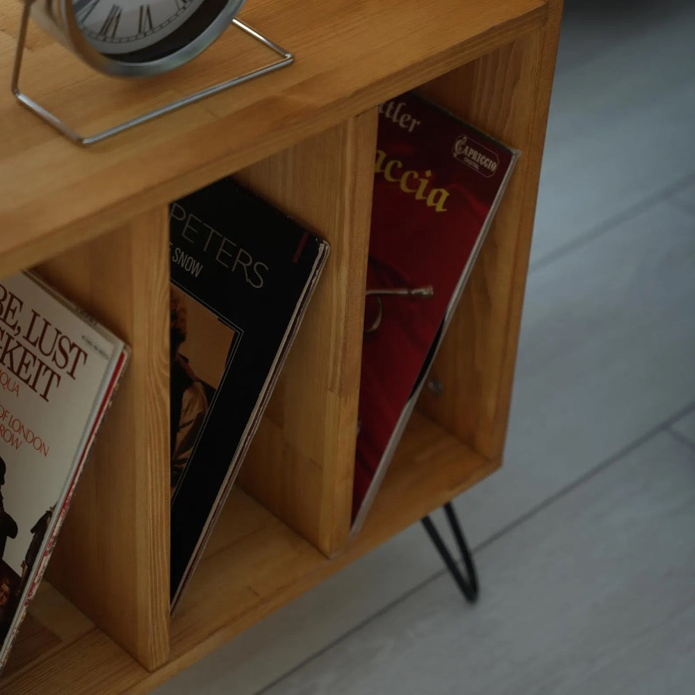 Large Record Player Stand, Vinyl Record Cabinet With Storage, Mcm Record storage, Turntable stand