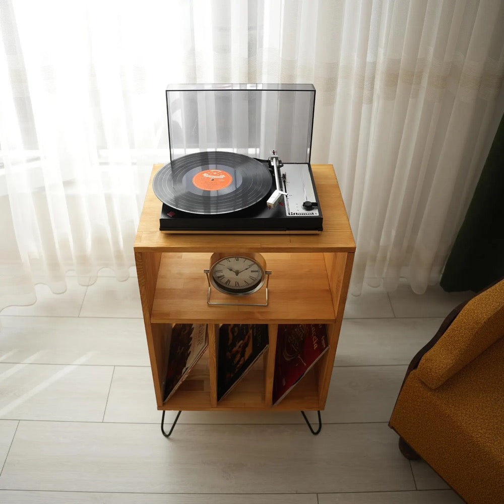 Large Record Player Stand, Vinyl Record Cabinet With Storage, Mcm Record storage, Turntable stand